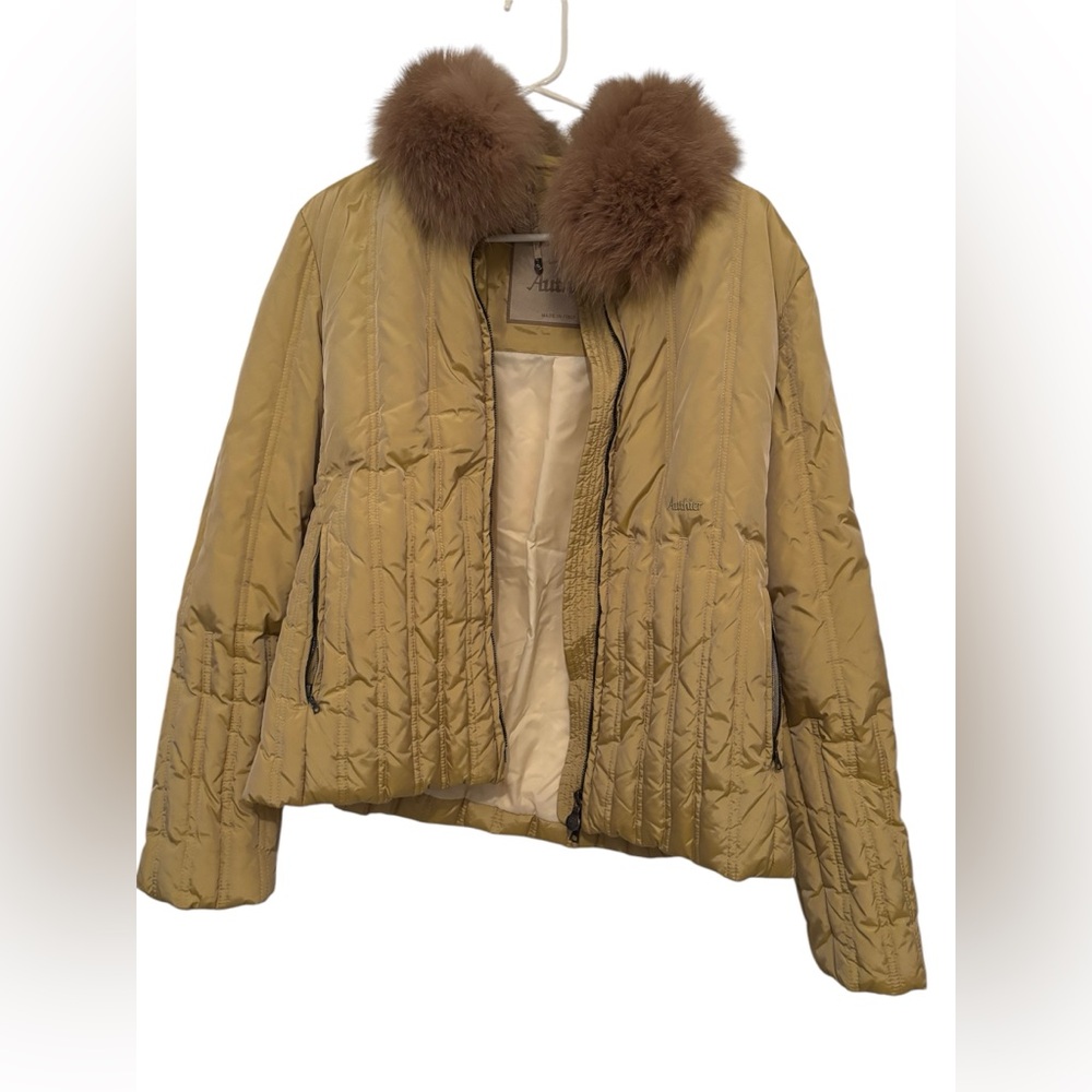 Authier Puffer Jacket With Removable Fur Collar